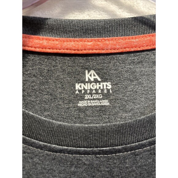 Knights Apparel Syracuse Long Sleeve Performance Shirt Grey Orange Men's 2XL XXL - Picture 12 of 14